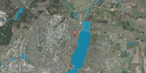Oversvømmelsesrisiko fra vandløb på Friggsvej 25, 8800 Viborg