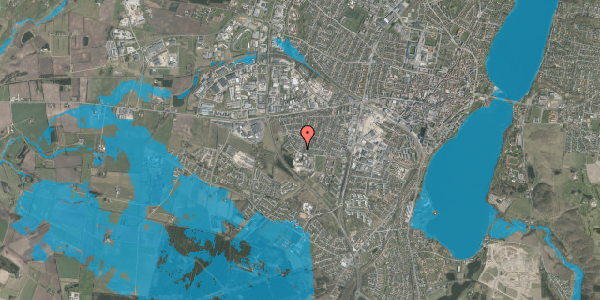 Oversvømmelsesrisiko fra vandløb på Fuglebakken 51, 8800 Viborg