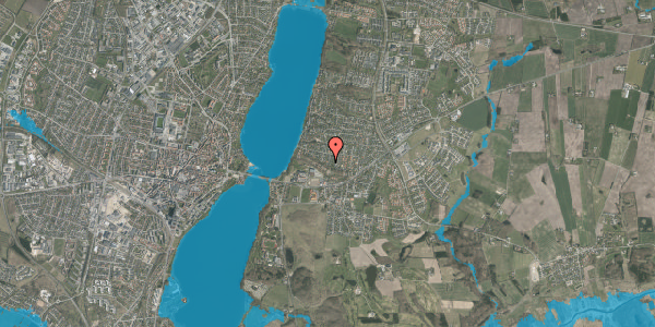 Oversvømmelsesrisiko fra vandløb på Fyrrehøjen 10, 8800 Viborg