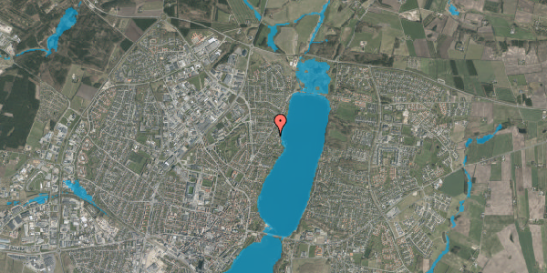 Oversvømmelsesrisiko fra vandløb på Gefionsvej 3, 8800 Viborg
