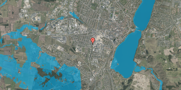 Oversvømmelsesrisiko fra vandløb på Gl. Finderupvej 5, 8800 Viborg