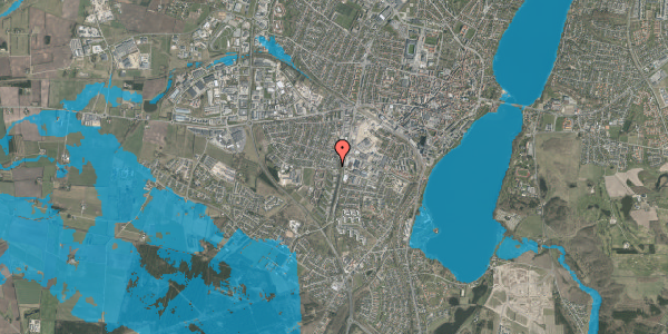 Oversvømmelsesrisiko fra vandløb på Gl. Finderupvej 19, 8800 Viborg