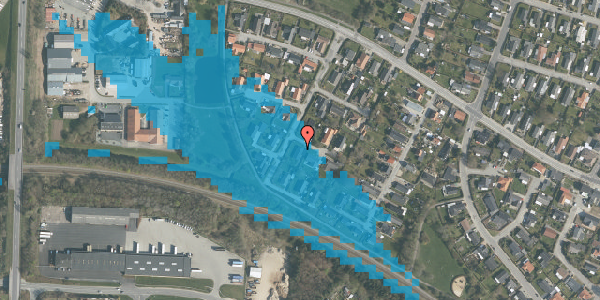 Oversvømmelsesrisiko fra vandløb på Gotlandsvej 25, 8800 Viborg