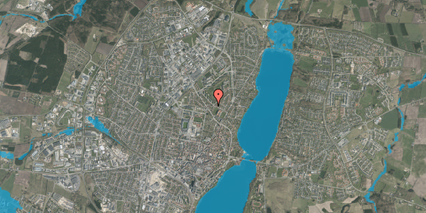Oversvømmelsesrisiko fra vandløb på N.F.S. Grundtvigs Vej 8, 8800 Viborg