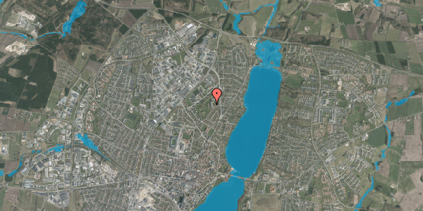Oversvømmelsesrisiko fra vandløb på N.F.S. Grundtvigs Vej 13, 1. 1, 8800 Viborg