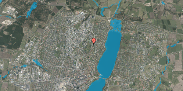 Oversvømmelsesrisiko fra vandløb på N.F.S. Grundtvigs Vej 15, 1. 2, 8800 Viborg