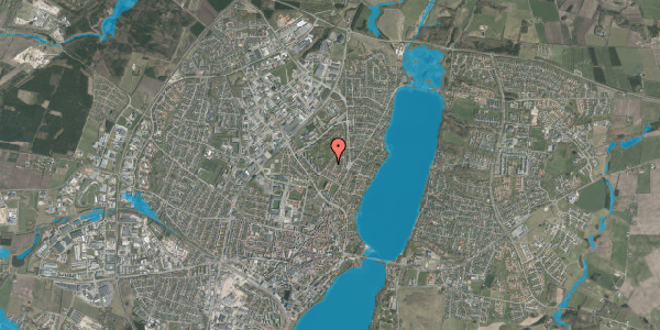 Oversvømmelsesrisiko fra vandløb på N.F.S. Grundtvigs Vej 16, 8800 Viborg