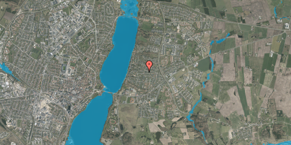 Oversvømmelsesrisiko fra vandløb på Grævlinghøjen 1, 8800 Viborg