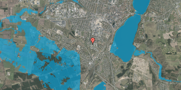 Oversvømmelsesrisiko fra vandløb på Guldstjernevej 14, 2. th, 8800 Viborg