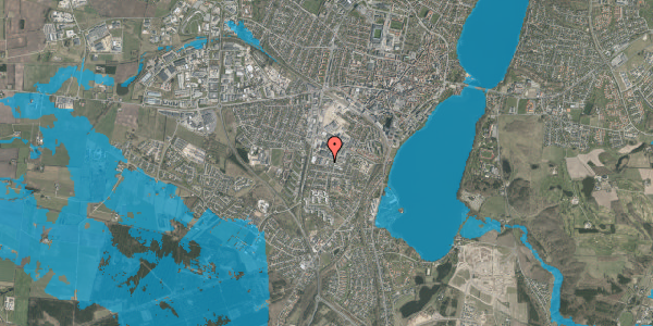Oversvømmelsesrisiko fra vandløb på Gyldenrisvej 3C, 8800 Viborg