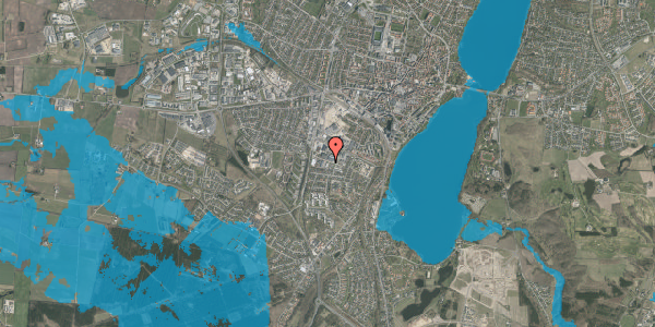 Oversvømmelsesrisiko fra vandløb på Gyldenrisvej 3D, 8800 Viborg