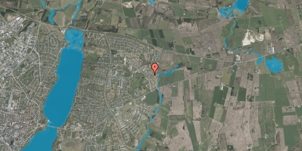 Oversvømmelsesrisiko fra vandløb på Hedelyngen 14, 8800 Viborg