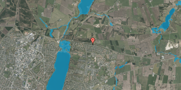 Oversvømmelsesrisiko fra vandløb på Hedeskrænten 16, 8800 Viborg