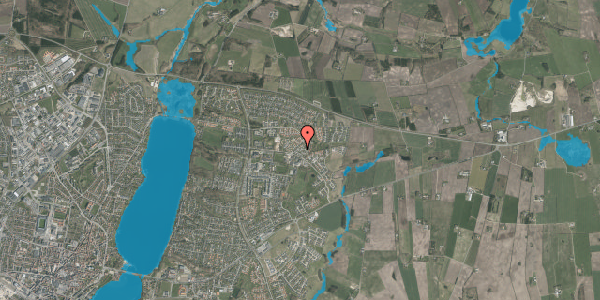 Oversvømmelsesrisiko fra vandløb på Hedevænget 53, 8800 Viborg