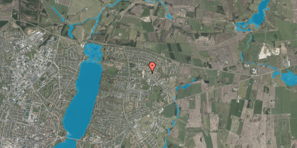 Oversvømmelsesrisiko fra vandløb på Hedevænget 128, 8800 Viborg