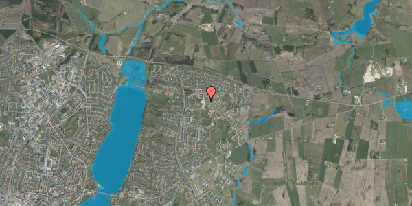 Oversvømmelsesrisiko fra vandløb på Hedevænget 152, 8800 Viborg