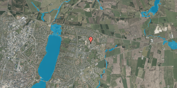 Oversvømmelsesrisiko fra vandløb på Hedevænget 172, 8800 Viborg