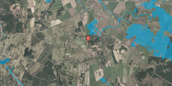 Oversvømmelsesrisiko fra vandløb på Hellerupvej 15, 8800 Viborg