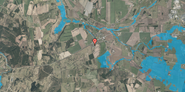 Oversvømmelsesrisiko fra vandløb på Hellerupvej 38, 8800 Viborg