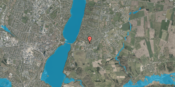 Oversvømmelsesrisiko fra vandløb på Hellevej 8, 8800 Viborg