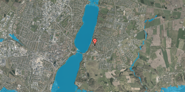Oversvømmelsesrisiko fra vandløb på Helvegshøjen 2A, 8800 Viborg