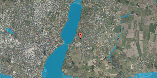 Oversvømmelsesrisiko fra vandløb på Helvegshøjen 8, 8800 Viborg