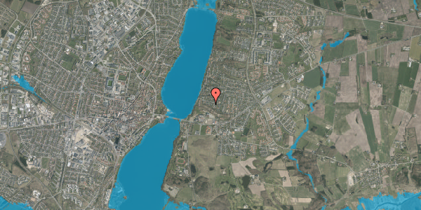 Oversvømmelsesrisiko fra vandløb på Helvegshøjen 12, 8800 Viborg