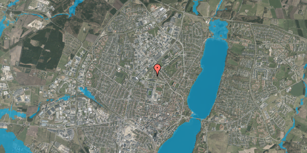Oversvømmelsesrisiko fra vandløb på Henrik Gerners Vej 6, 8800 Viborg