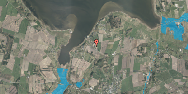 Oversvømmelsesrisiko fra vandløb på Hjarbækvej 31A, 8831 Løgstrup