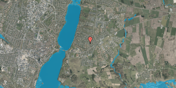 Oversvømmelsesrisiko fra vandløb på Hjortehøjen 2, 8800 Viborg