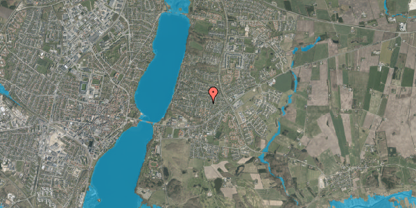 Oversvømmelsesrisiko fra vandløb på Hjortehøjen 8, 8800 Viborg