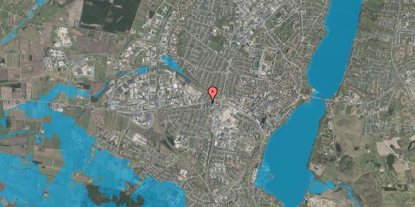 Oversvømmelsesrisiko fra vandløb på Holstebrovej 15, 8800 Viborg
