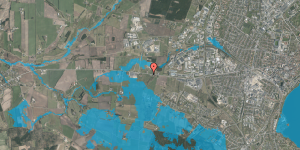 Oversvømmelsesrisiko fra vandløb på Holstebrovej 97, 8800 Viborg