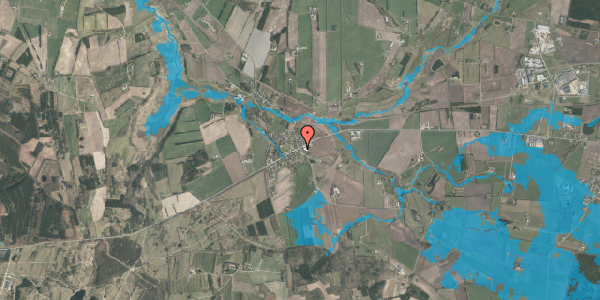 Oversvømmelsesrisiko fra vandløb på Holstebrovej 147B, 8800 Viborg