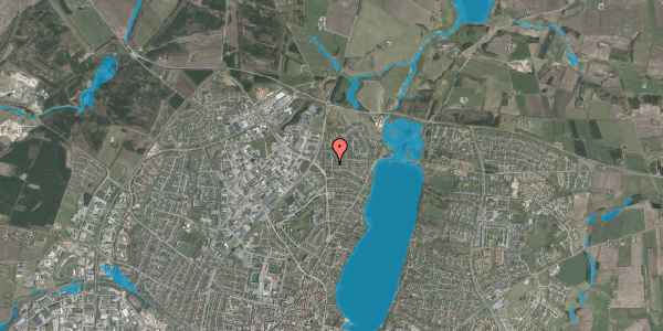 Oversvømmelsesrisiko fra vandløb på Huginsvej 23, 8800 Viborg