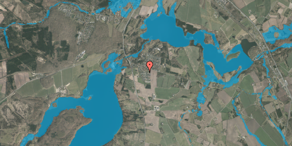 Oversvømmelsesrisiko fra vandløb på Hybenstien 1, 8800 Viborg