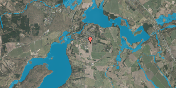 Oversvømmelsesrisiko fra vandløb på Hybenstien 10, 8800 Viborg