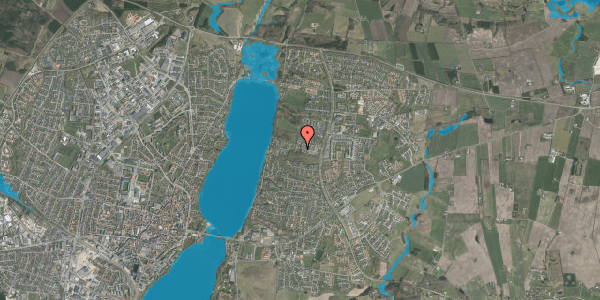 Oversvømmelsesrisiko fra vandløb på Hyrdebakken 3, 8800 Viborg