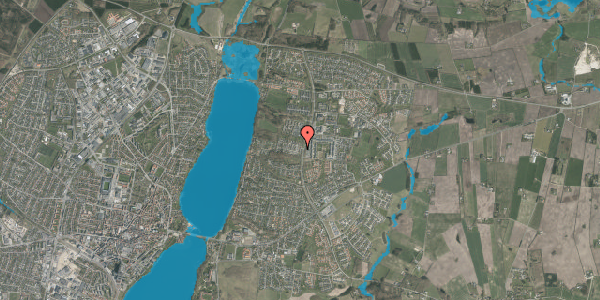 Oversvømmelsesrisiko fra vandløb på Hyrdebakken 14, 8800 Viborg