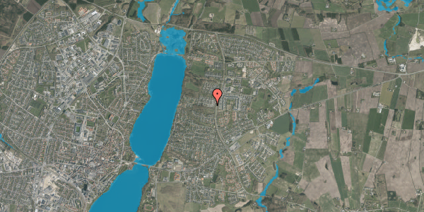 Oversvømmelsesrisiko fra vandløb på Hyrdebakken 28A, 8800 Viborg