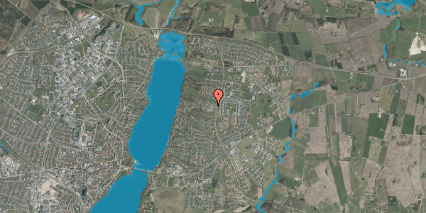 Oversvømmelsesrisiko fra vandløb på Hyrdebakken 40, 8800 Viborg