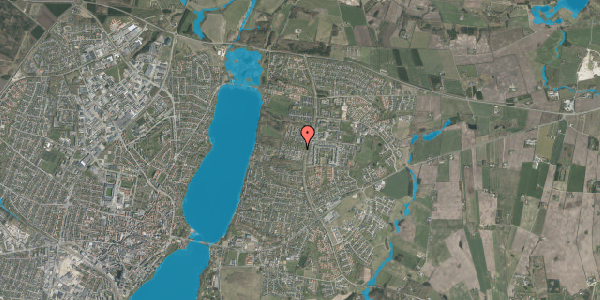 Oversvømmelsesrisiko fra vandløb på Hyrdebakken 48, 8800 Viborg