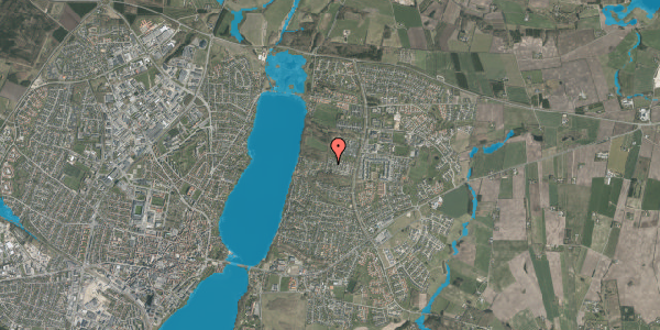 Oversvømmelsesrisiko fra vandløb på Hyrdebakken 214, 8800 Viborg