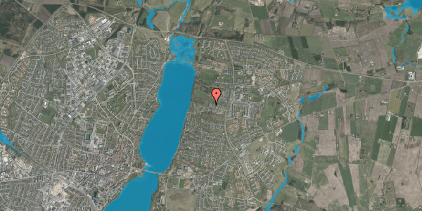 Oversvømmelsesrisiko fra vandløb på Hyrdebakken 218, 8800 Viborg