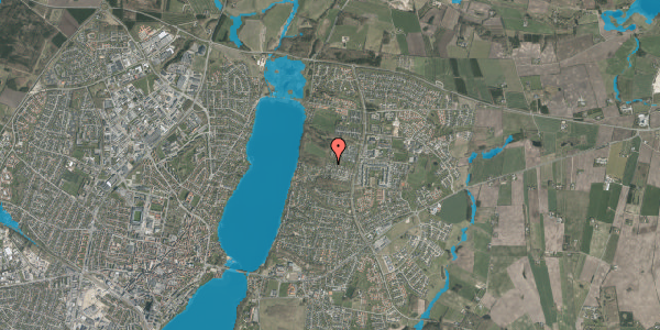 Oversvømmelsesrisiko fra vandløb på Hyrdebakken 224, 8800 Viborg