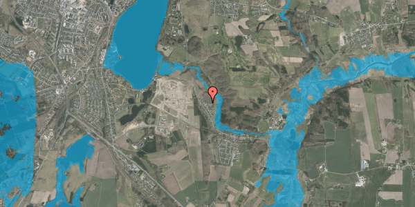 Oversvømmelsesrisiko fra vandløb på Høgevej 5, 8800 Viborg