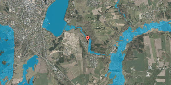 Oversvømmelsesrisiko fra vandløb på Høgevej 7, 8800 Viborg