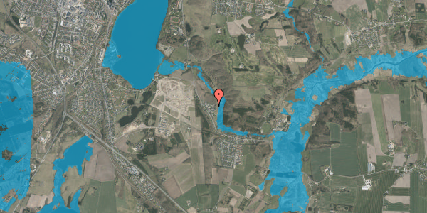Oversvømmelsesrisiko fra vandløb på Høgevej 17, 8800 Viborg
