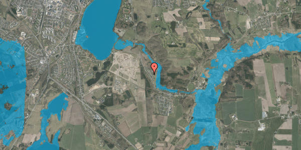 Oversvømmelsesrisiko fra vandløb på Høgevej 20, 8800 Viborg