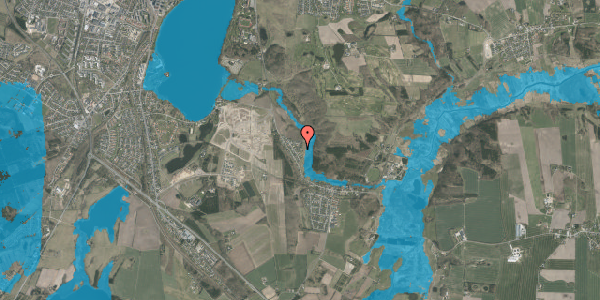 Oversvømmelsesrisiko fra vandløb på Høgevej 37, 8800 Viborg